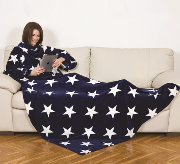 KANGURU Deluxe Stars Pläd och Filt 140 x 210 cm