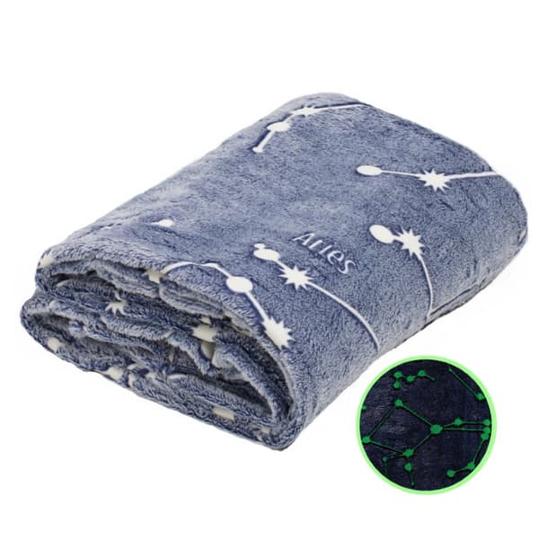 KANGURU Deluxe KONSTELLATIONER Glow Pläd och Filt 140 x 180 cm