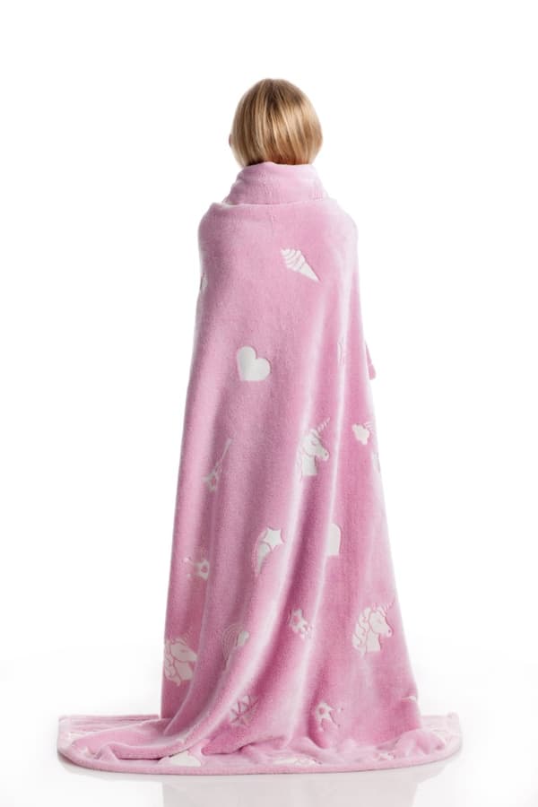 KANGURU Unicorn Glow-in-Dark  Pläd