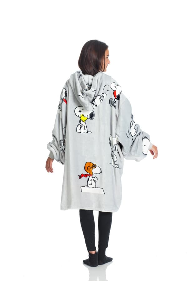 KANGURONE SNOOPY Hoodie Pläd för vuxna