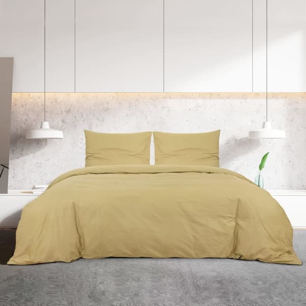 vidaXL Pussilakanasetti taupe 240x220 cm kevyt mikrokuitu