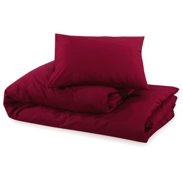 vidaXL sengetøj 200x200 cm let mikrofiberstof Bordeauxfarvet