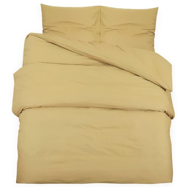 vidaXL sengetøj 200x220 cm let mikrofiberstof gråbrun