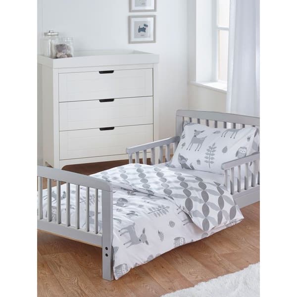 Woodland Påslakan set Grey/White Toddler