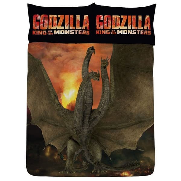 Godzilla Vs King Ghidorah Duvet Cover Set