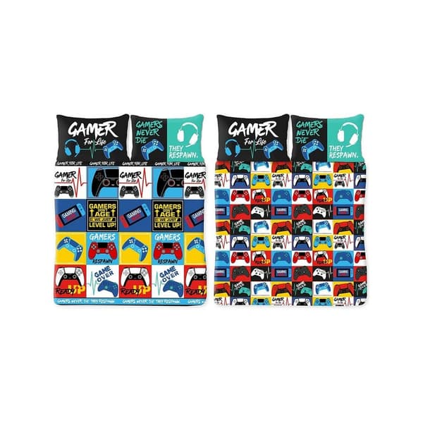 Gamer For Life dynebetrækssæt Multicoloured Single