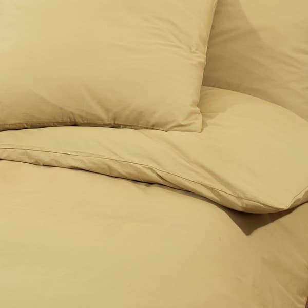 vidaXL Bäddset taupe 140x200 cm lätt mikrofiber