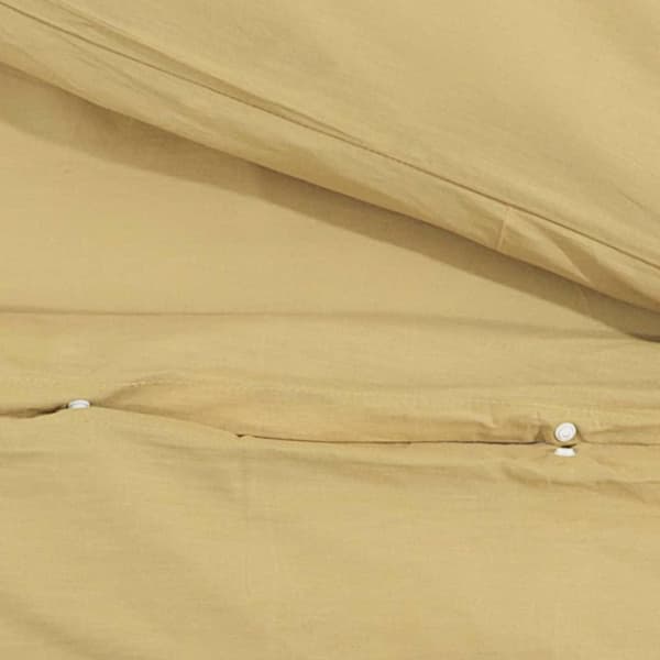 vidaXL Bäddset taupe 140x200 cm lätt mikrofiber