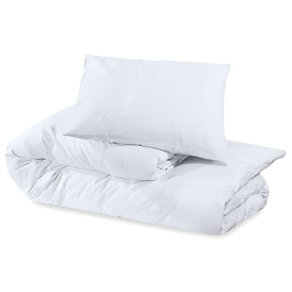 vidaXL sengetøj 260x240 cm let mikrofiberstof hvid