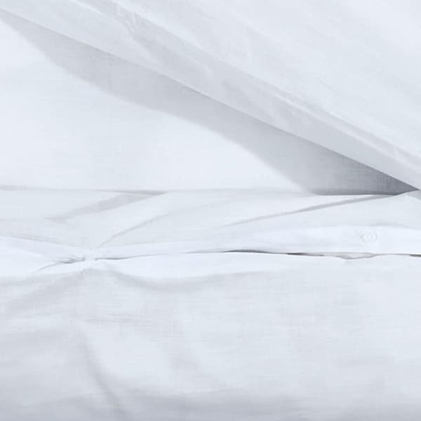 vidaXL sengetøj 260x240 cm let mikrofiberstof hvid