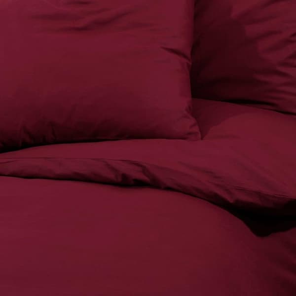 vidaXL sengetøj 260x220 cm let mikrofiberstof Bordeauxfarvet
