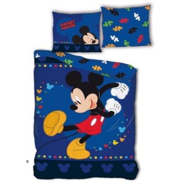 Mickey Disney - Barnsängset 1 plats - Påslakan 140x200 cm och ett örngott 63x63 cm.