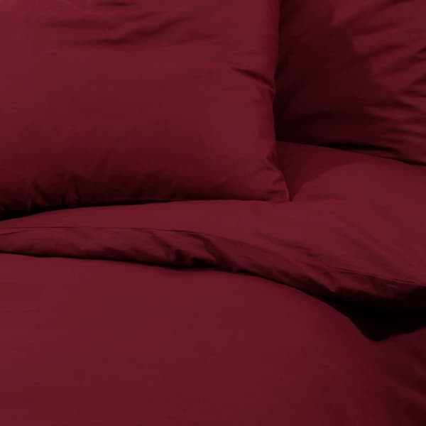 vidaXL sengetøj 260x240 cm let mikrofiberstof Bordeauxfarvet