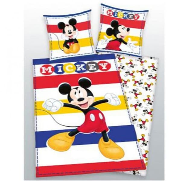 Påslakanset 140 x 200 "Mickey Mouse 3" Microfiber / 100% Polyester