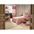 Miniatyrbild 1 av 3: Pack påslakan "Gaïa" alla storlekar "Gaze de Coton" - Gaïa Rosé Persika - Pack 3 Delar för säng 90 x 190 cm (1 Påslakan