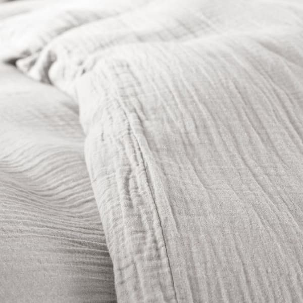 "Noah" bomullsgaze påslakanset 240 x 220 för dubbelsäng 140 till 160 cm - Pearl Cotton Gauze