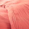Miniatyrbild 2 av 3: "Noah" Cotton Gauze påslakanset 260 x 240 för "King Size" dubbelsäng 160 till 180 cm - Blush Cotton Gaze