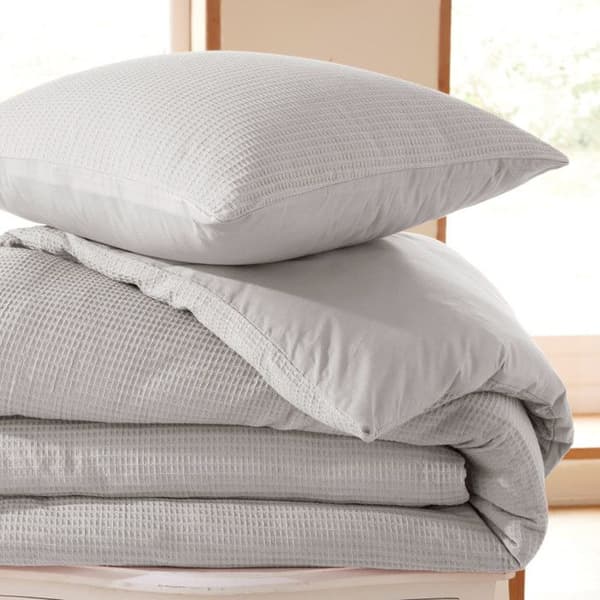 "Honeycomb" påslakanset 260 x 240 för "King Size" dubbelsäng 160 till 180 cm - Pearl honeycomb