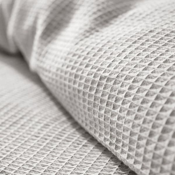 "Honeycomb" påslakanset 260 x 240 för "King Size" dubbelsäng 160 till 180 cm - Pearl honeycomb