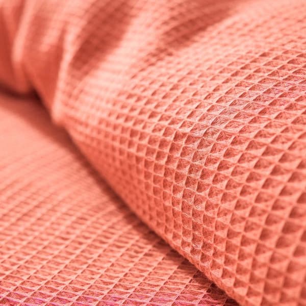 "Honeycomb" påslakanset 260 x 240 för "King Size" dubbelsäng 160 till 180 cm - Blush honeycomb