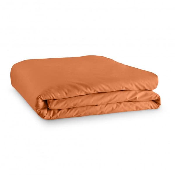 Orange påslakan 260 x 240 cm / 100 % bomull / 57 trådar/cm² för "King Size" dubbelsäng