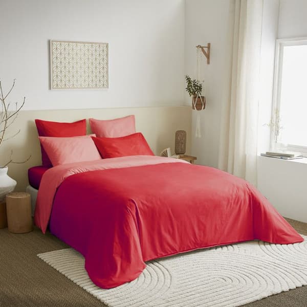 Komplett förpackning 6 st Capucine/Clémentine vändbart påslakan för säng 180 x 200 cm "King size"