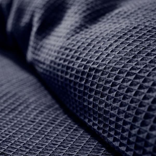 "Honeycomb" påslakanset 240 x 220 för dubbelsäng 140 till 160 cm - Night Blue Honeycomb
