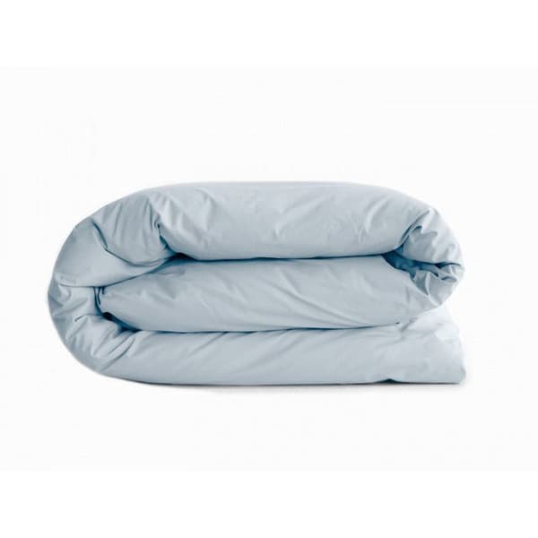 "Manoir" påslakan ren bomull percale 80 trådar/cm² Sydvind - Glaciär - 260 x 240 cm