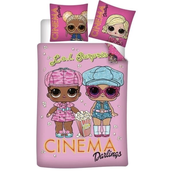 Carbotex påslakan L.O.L. Surprise 140 x 200 cm rosa