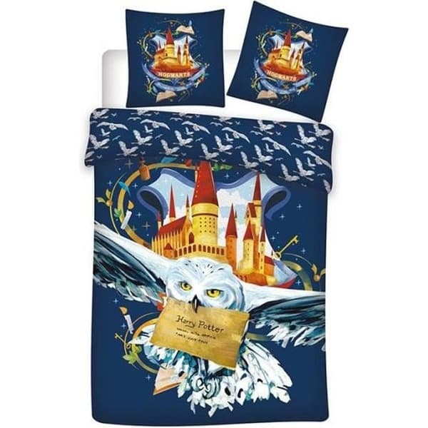 Harry Potter påslakan - 1 person - Flerfärgad