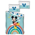Miniatyrbild 1 av 2: Disney Mickey Microfiber Påslakan - Disney Brand - 140x200 cm - Blå, röd och svart