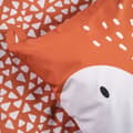 Miniatyrbild 2 av 3: Påslakanset 140 x 200 "Funny Fox" Vändbar 100% bomull / 57 trådar/cm²