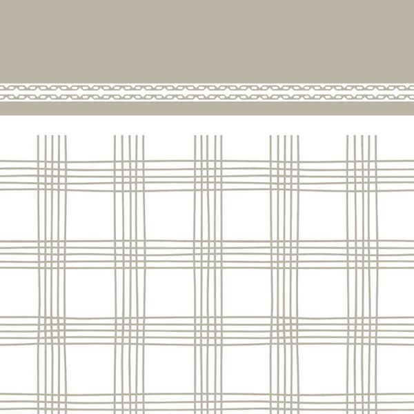 Sängtäckenset 90 x 190 cm Taupe-blommigt 100% bomull / 57 trådar/cm²