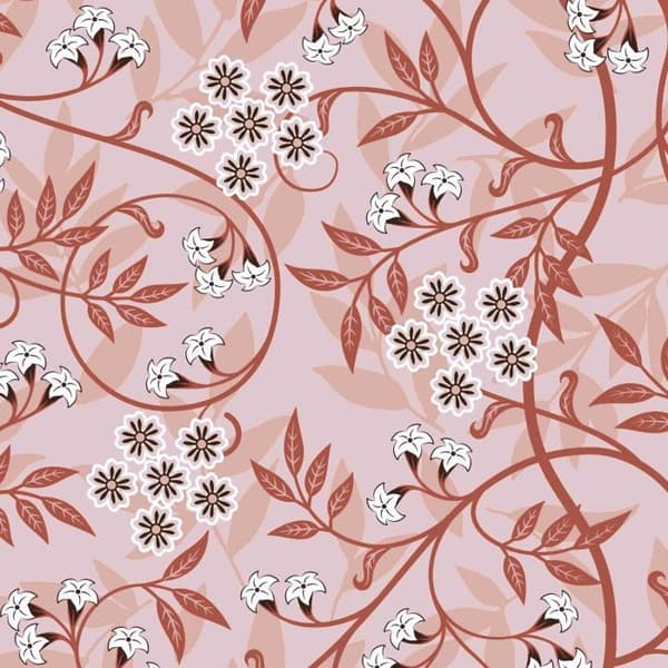 Påslakan för säng 90 x 190 cm Liberty rosa 100% bomull / 57 trådar/cm²