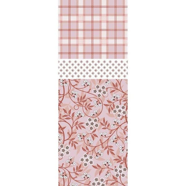 Påslakan för säng 90 x 190 cm Liberty rosa 100% bomull / 57 trådar/cm²