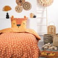 Miniatyrbild 1 av 3: Påslakanset 140 x 200 "Funny Lion" Vändbar 100% bomull / 57 trådar/cm²