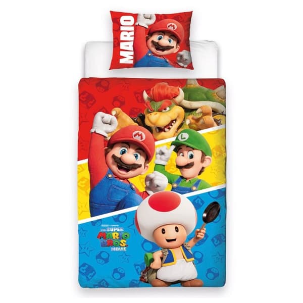 Super Mario Bros Jump Reversible Duvet Cover Set