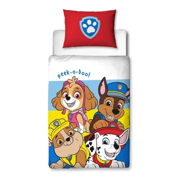 Paw Patrol Pupster påslakanset Multicoloured Junior