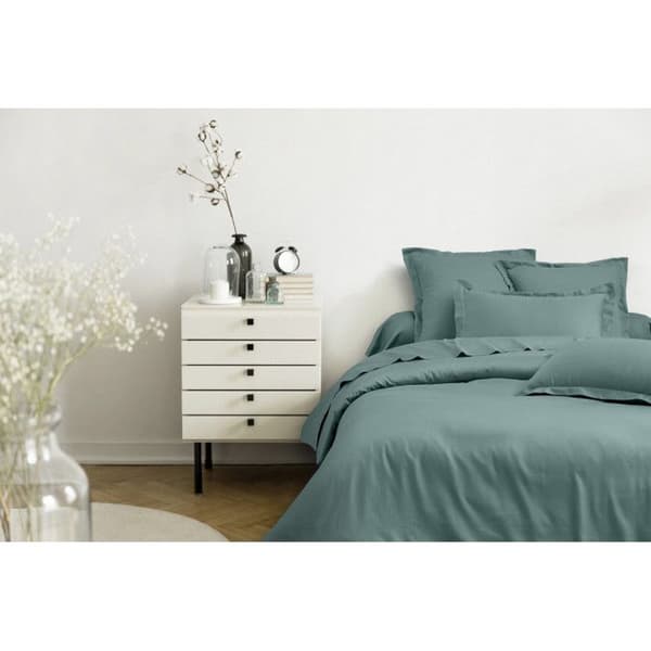 Påslakan 100% "Kammad bomullssatin" / 80 trådar/cm² - Celadon - Påslakan 240 x 220 cm