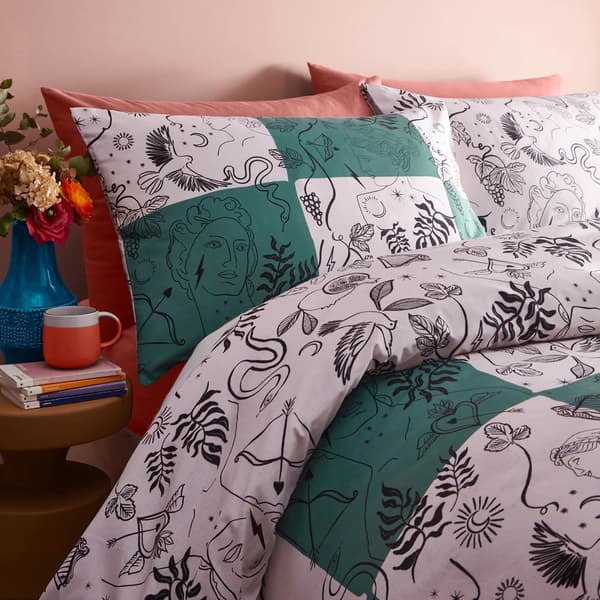 Furn Mythos Reversible Checkerboard Duvet Cover Set