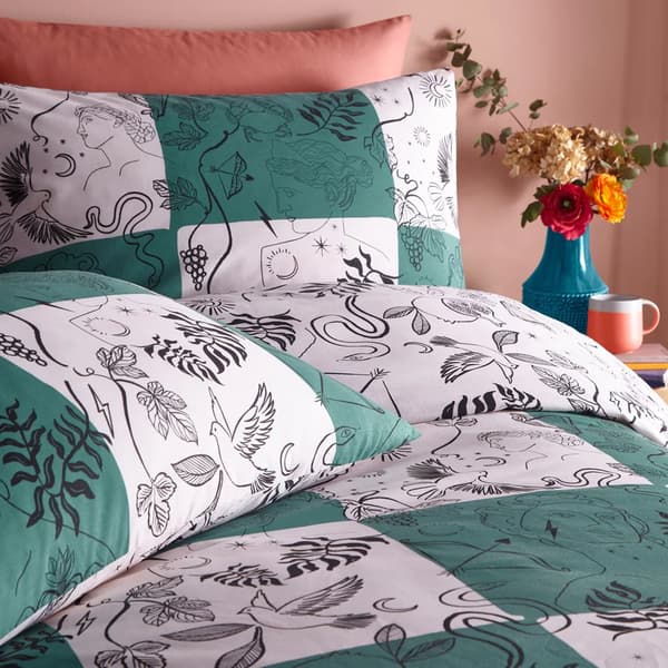 Furn Mythos Reversible Checkerboard Duvet Cover Set