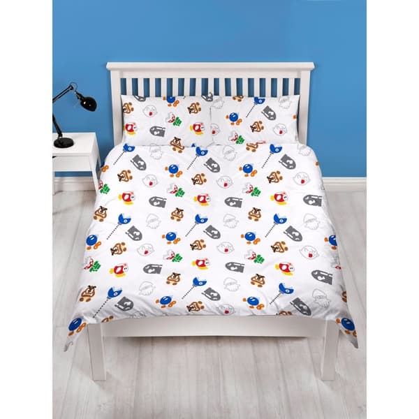 Super Mario Bros Here We Go! Duvet Cover Set