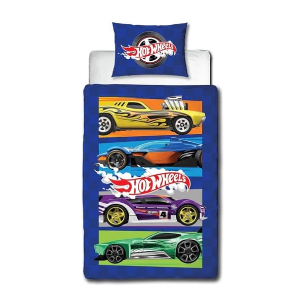 Hot Wheels Beast vändbart påslakanset Blue/Multicoloured Single