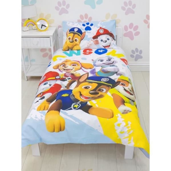 Paw Patrol Splodge Junior påslakan och örngott set