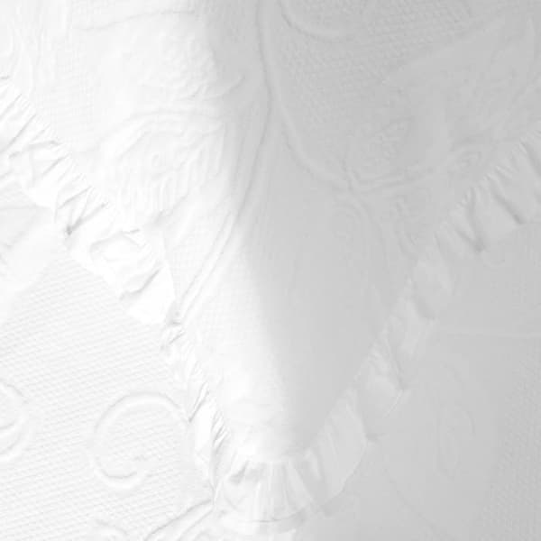 Påslakan - påslakan och örngott Deco mex - PBLIZZIE - 100 % vit Jacquard bomull, 240 x 260 cm