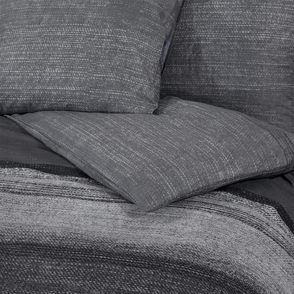 vidaXL sengetøj 200x200 cm bomuld mørkegrå