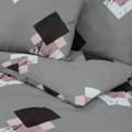 Miniatyrbild 4 av 5: vidaXL Bäddset grå 220x240 cm bomull