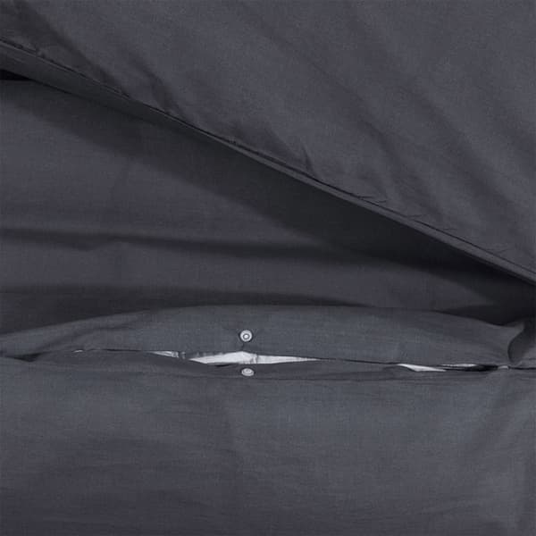 vidaXL Bäddset svart 260x240 cm bomull