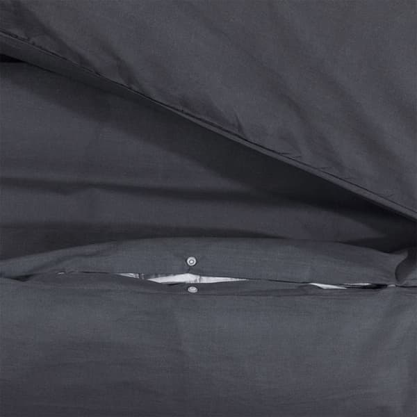 vidaXL sengetøj 220x240 cm bomuld sort