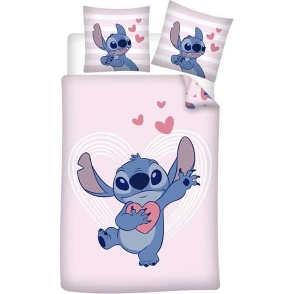 Stitch Girls rosa bomullsset